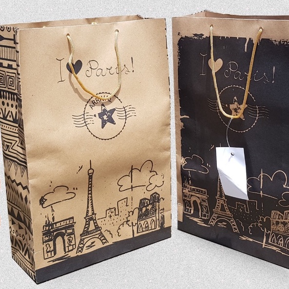 

Paper Bag Coklat Karakter Paris