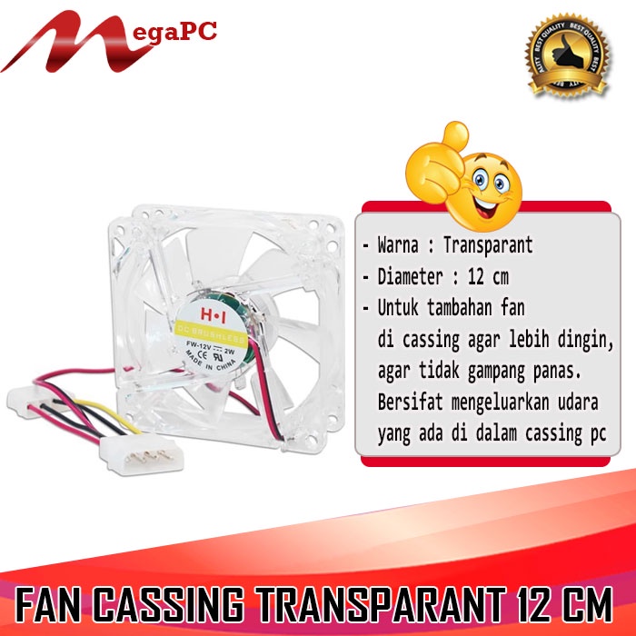 FAN Casing 12 Cm M-Tech Transparant