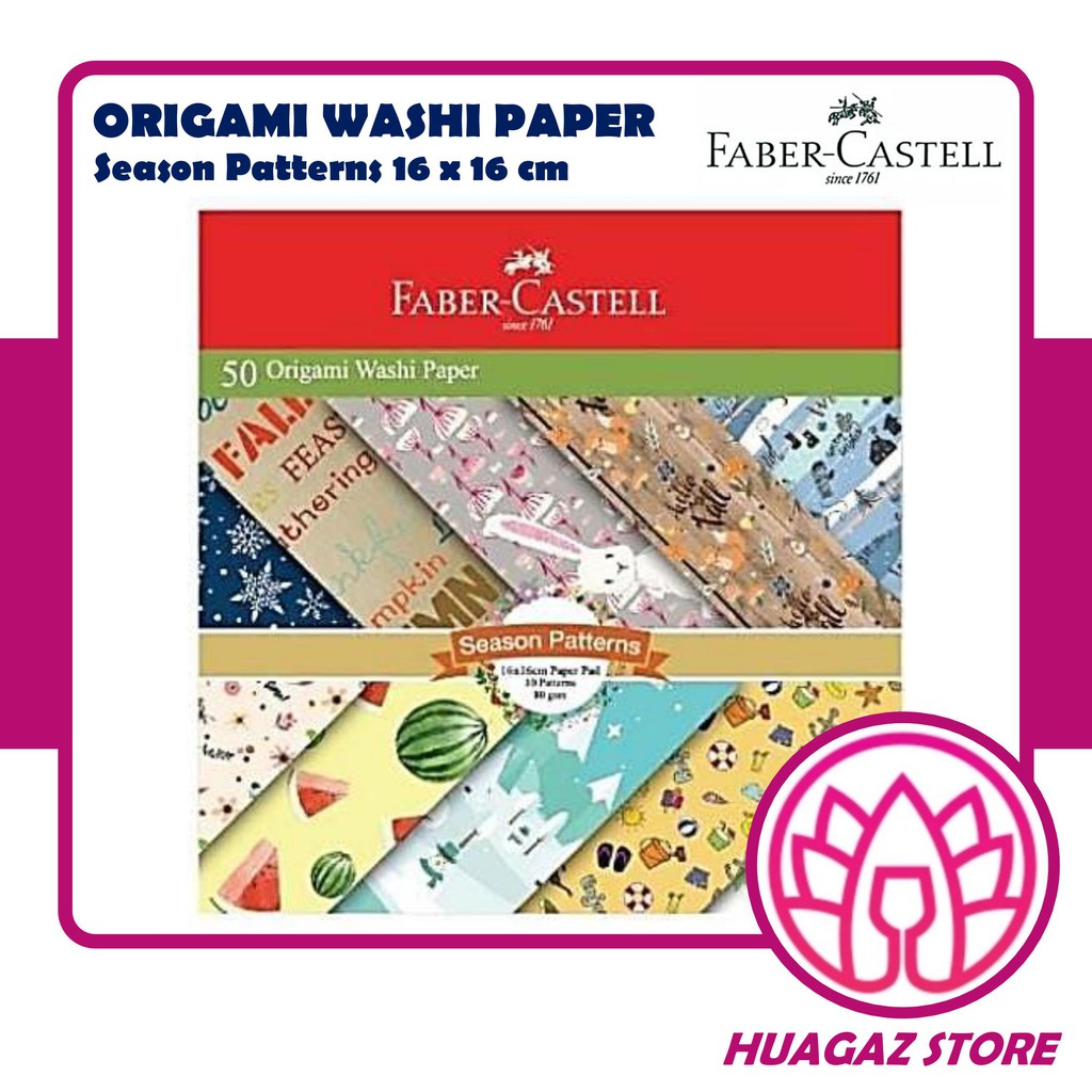 

Faber-Castell Origami Washi Paper Season Pattern 16cm x16cm