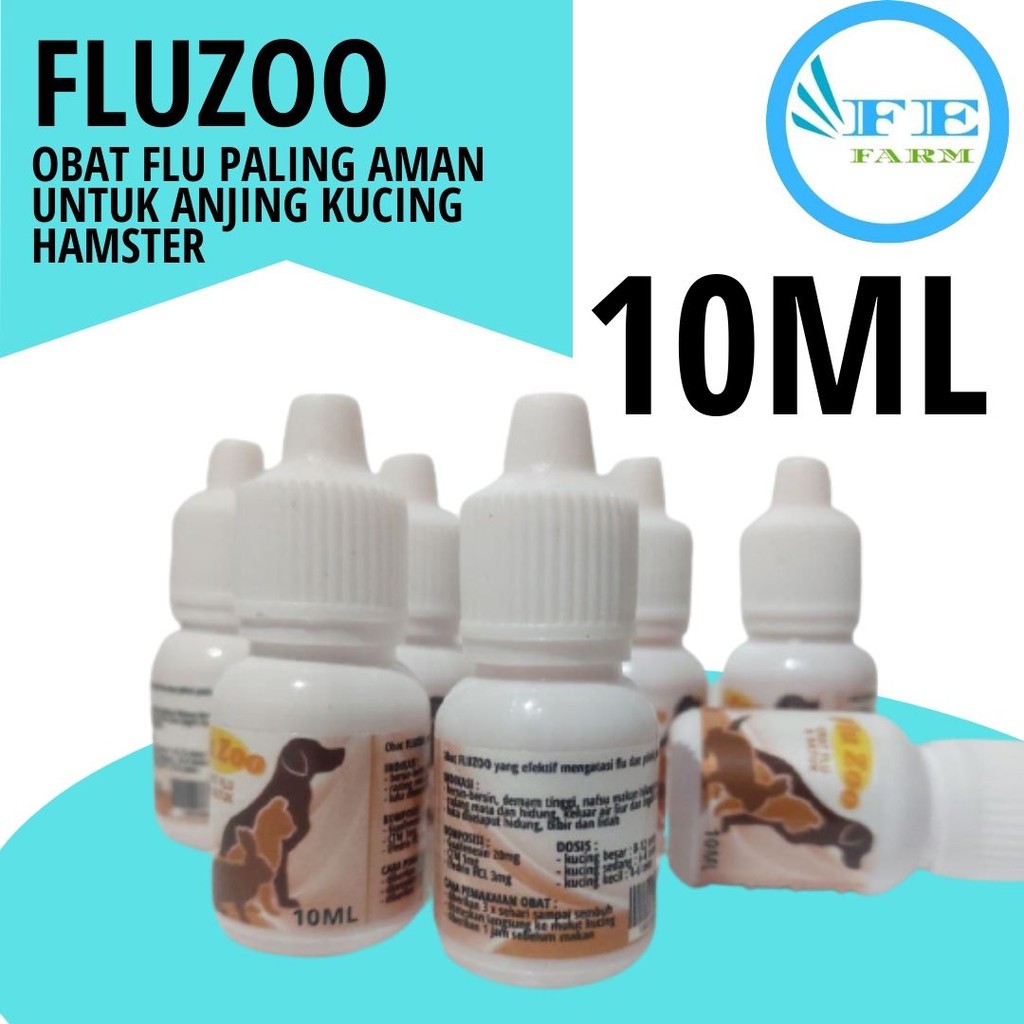 Obat Flu Dan Pilek Untuk Kucing Anjing Kelinci Ampuh FLU ZOO FEFARM