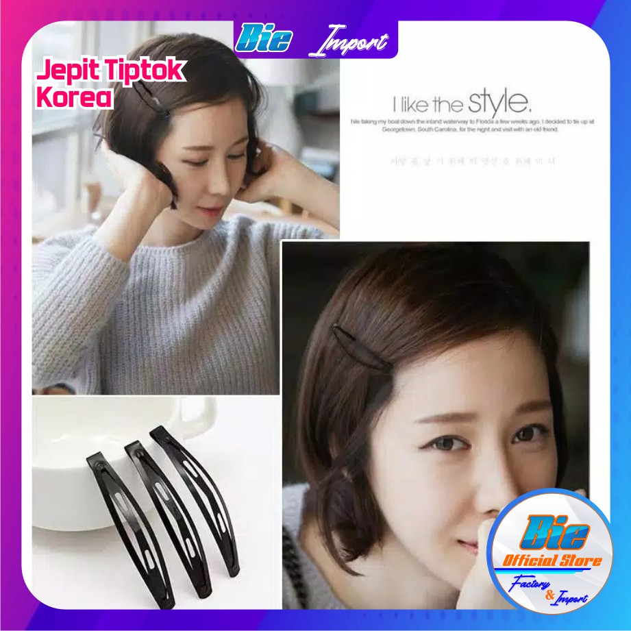 isi 2 Jepit Tik Top Basic Korean Style Best Seller