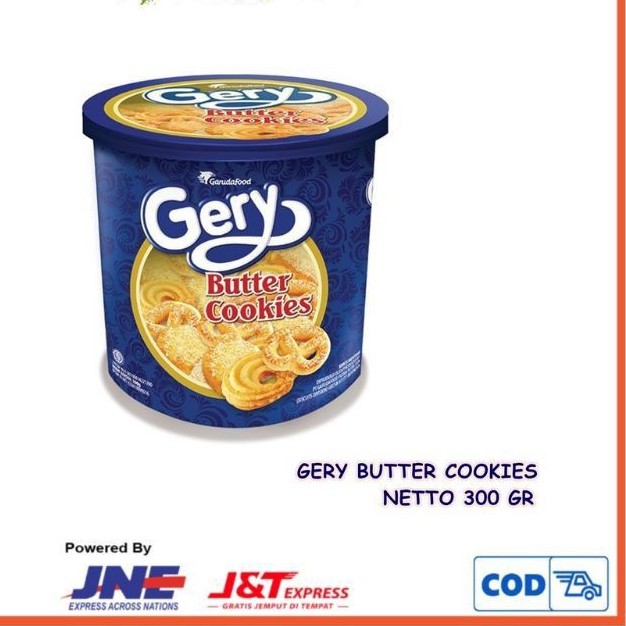 Jual GERY BUTTER COOKIES KALENG 300 gram KUE LEBARAN BISKUIT KUE KERING