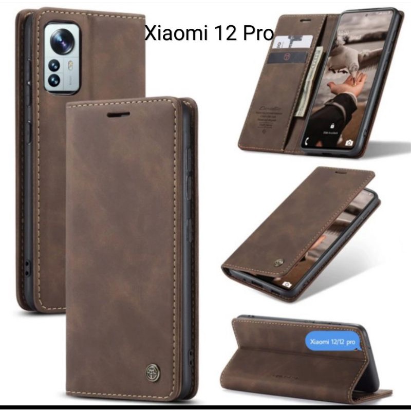 Case Xiaomi 12 Pro / Xiaomi 12 / Xiaomi 12 Lite Flipcase Dompet Kulit Leather Original Premium Cover