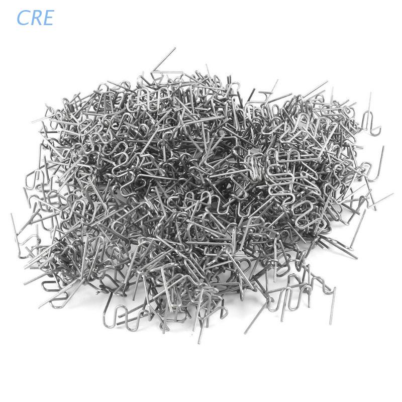 Cre 600Pcs Staples Flat Gelombang 0.6 / 0.8mm Untuk Alat Pertukangan