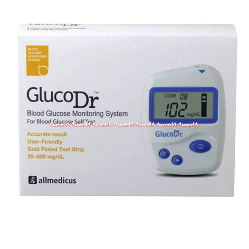 Gluco Dr Blood Glucose Test Meter Alat Ukur Kadar Gula Darah Original