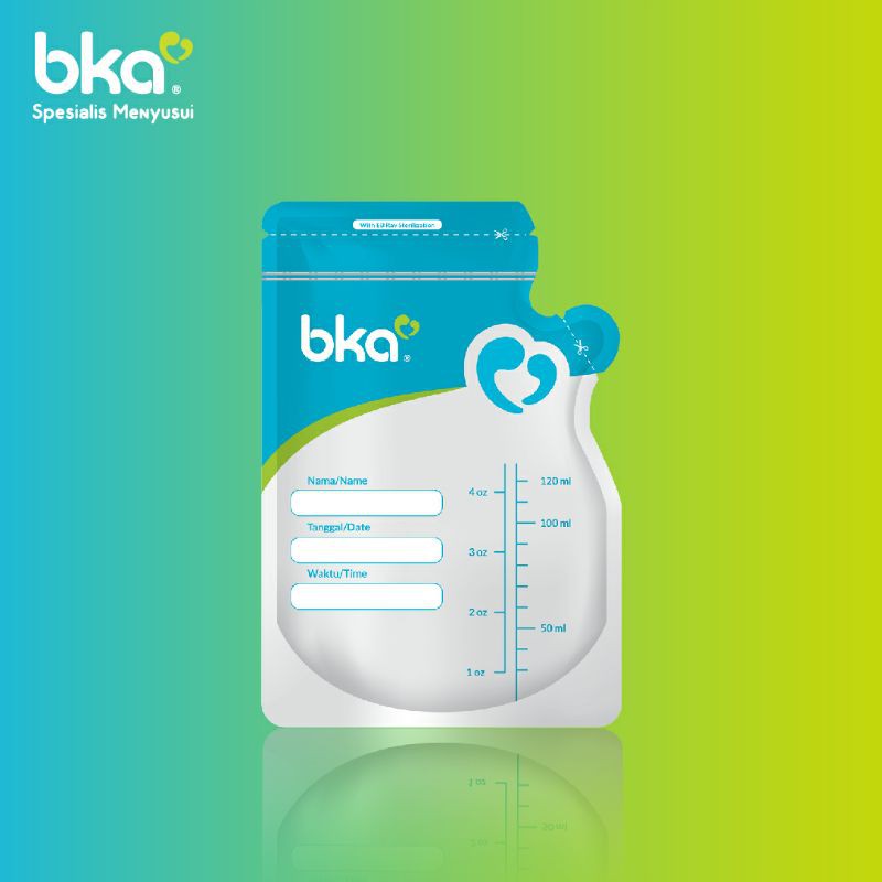 BKA Breastmilk Storage Bags 120ML isi 10/30pcs