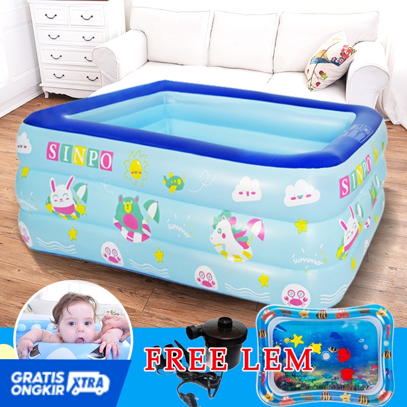 ⭐kolam renang mini kesenangan⭐2022 Gaya Baru Anak-anak Inflatable Pool Inflatable Pool Kartun Desain Pantai Anak-anak Kolam Renang Bayi Kolam Renang/Bak Inflatable Kolam Renang Anak-anak Musim Panas Penting