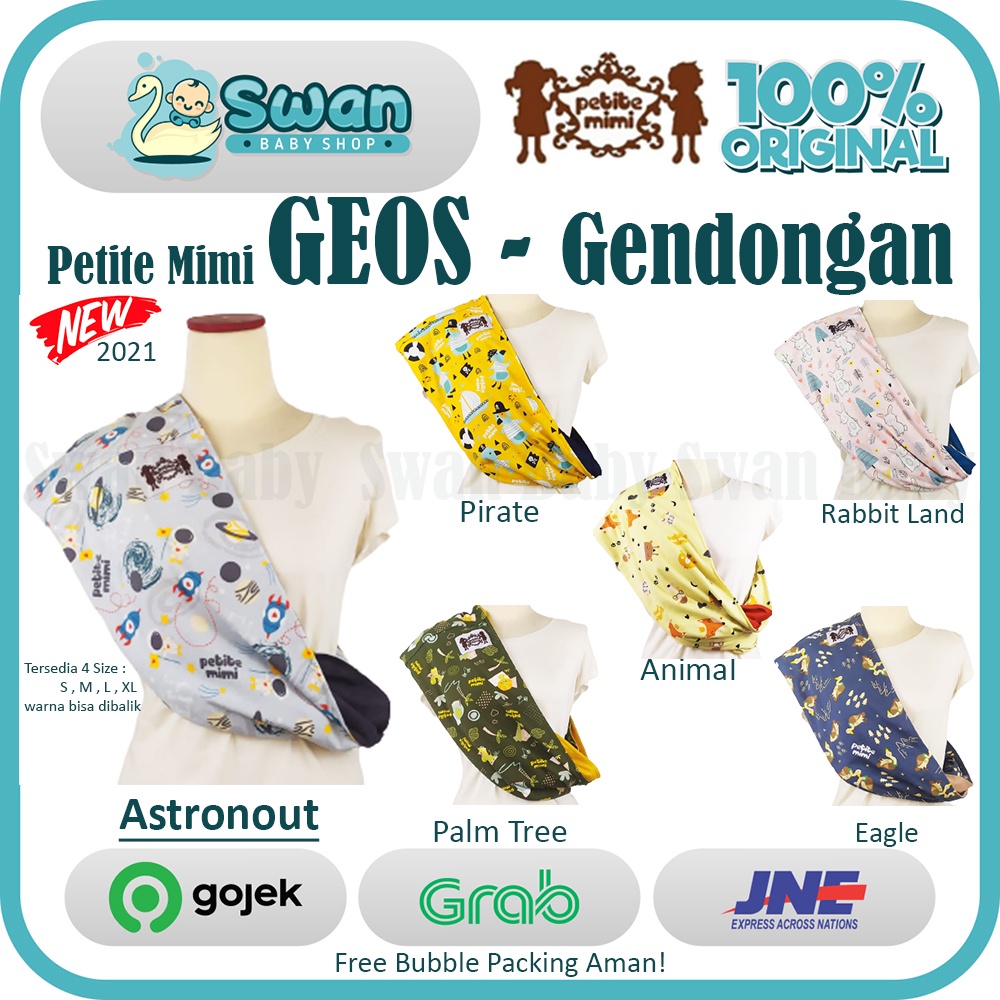 Geos Petite Mimi Motif / Gendongan Bayi / Simple Sling