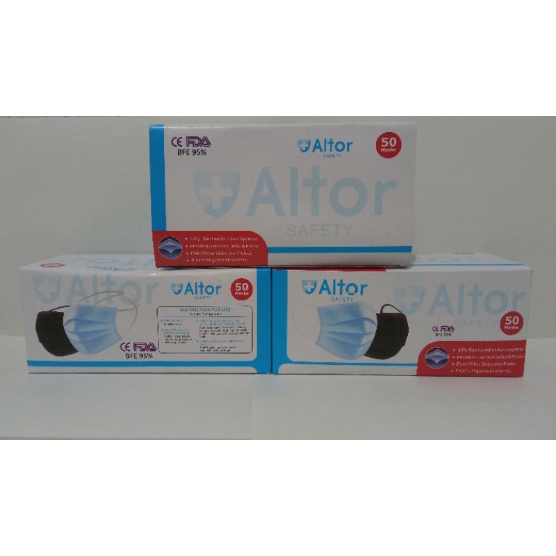 GJ_COLLECTIONS (COD) MASKER ALTOR HEAELOOP / MASKER UNTUK HIJAB 1KOTAK ISI 50PCS 3PLY
