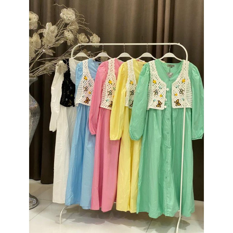 gamis bordir rompi by vivorie