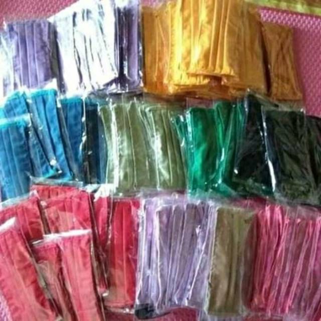 Masker Kain Bahan Kain Oxford -Masker hijab-Tali panjang