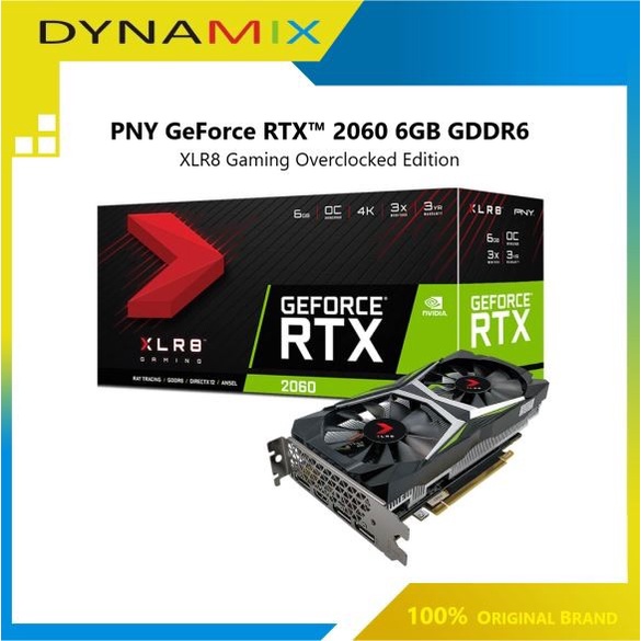 PNY VGA GeForce RTX 2060 6GB XLR8 Gaming Overclocked Edition