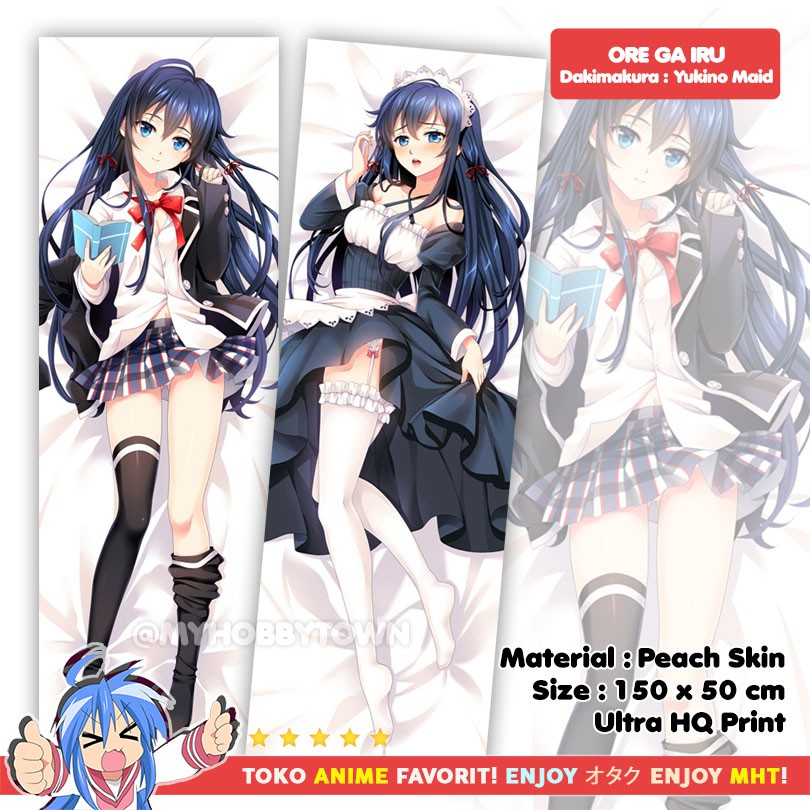 Sarung Bantal Anime Dakimakura Ore Ga Iru : Yukino Yukinoshita Maid