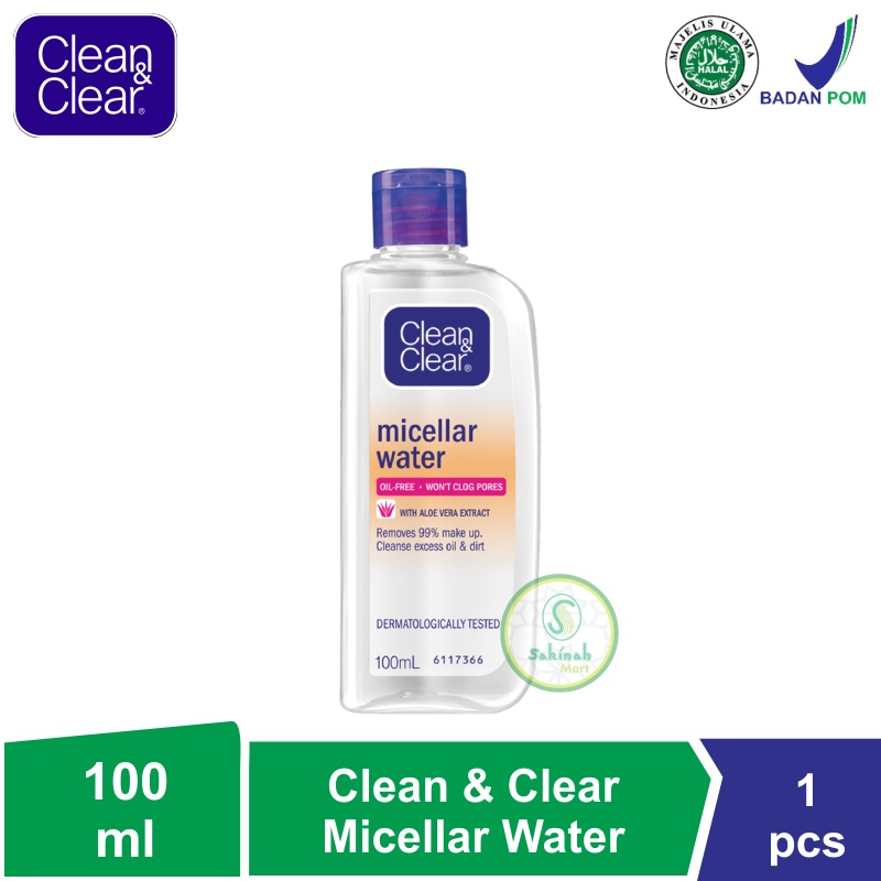 Clean &amp; Clear Micellar Water Pembersih Wajah Penghapus Make Up 100ml