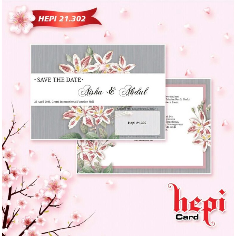 blangko undangan pernikahan hepi 302