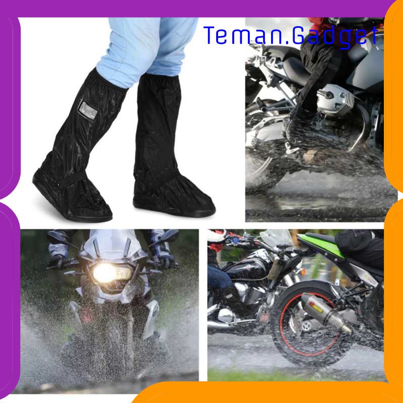 TG-FC013 Qiilu Rain Cover Hujan Sepatu dengan Reflektor Cahaya Size L - JY-819