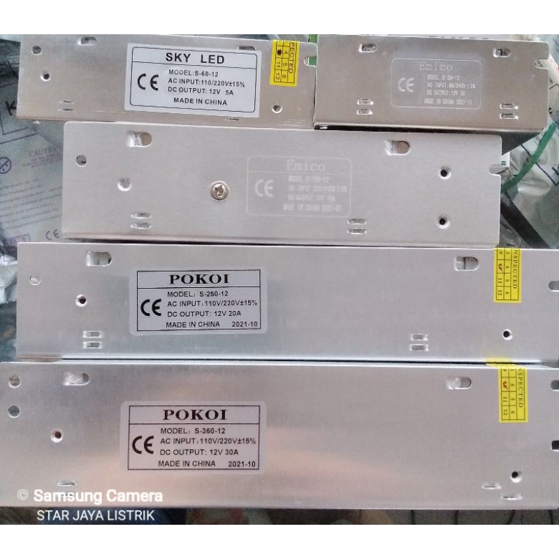 Power Supply/Trafo Besi 12V ~ 3A,5A,10A,20A,30A