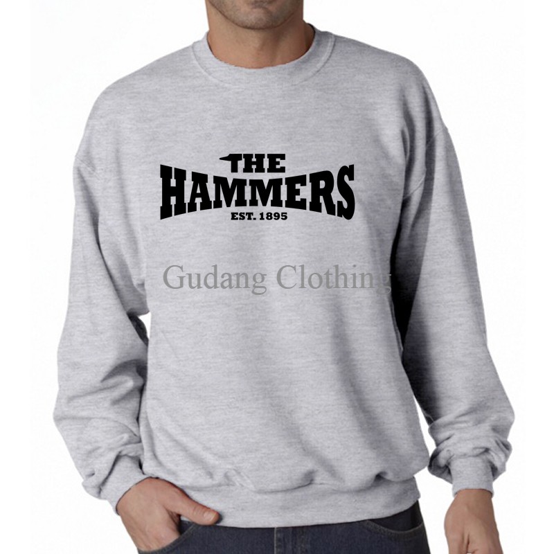 Sweater Crewneck Premier League West Ham United Sweater Oblong Premier League West Ham United Sweate