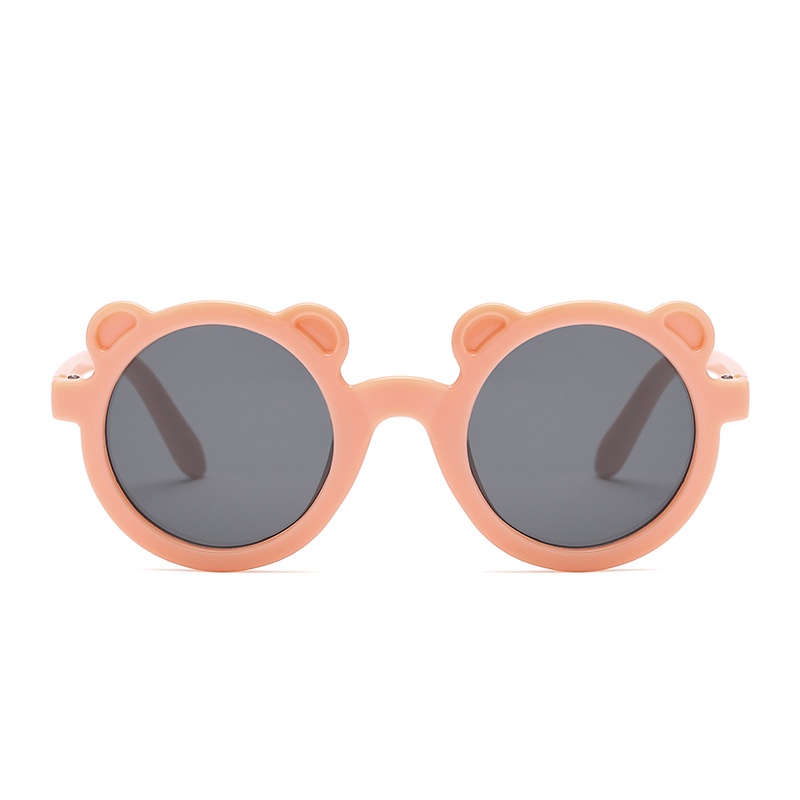 Kacamata Anak Beruang Fashion Telinga Beruang Kaca Mata Hitam High Quality Kids Sunglasses Kaca Mata Murah Import TOSERBA-PEACH