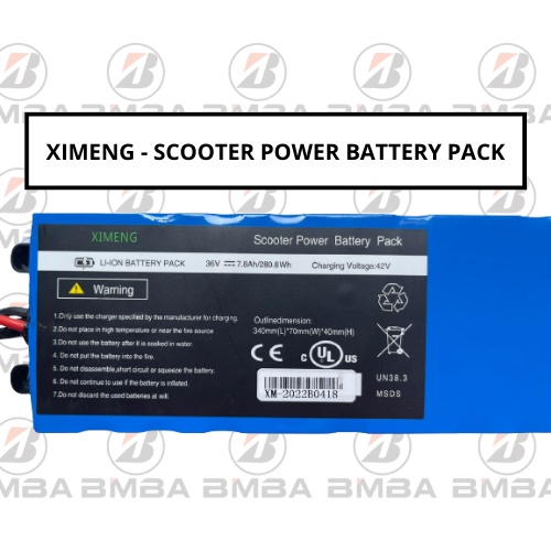 Baterai Scooter Listrik E-Scooter / XIMENG Scooter Power Battery Pack