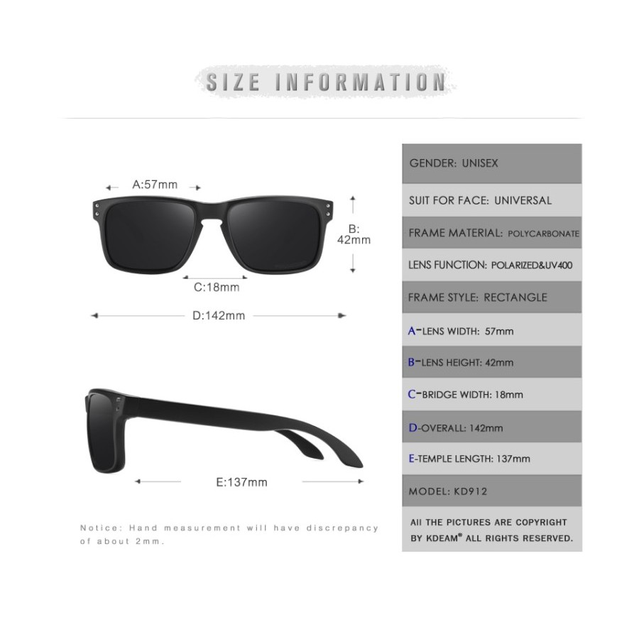 KADEAM UV400 Polarized Sunglasses KACAMATA LARI - SILVER LENS