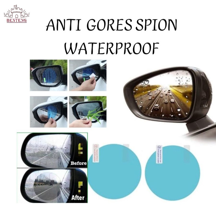 Waterproof Protector Glass Untuk Spion Mobil Motor