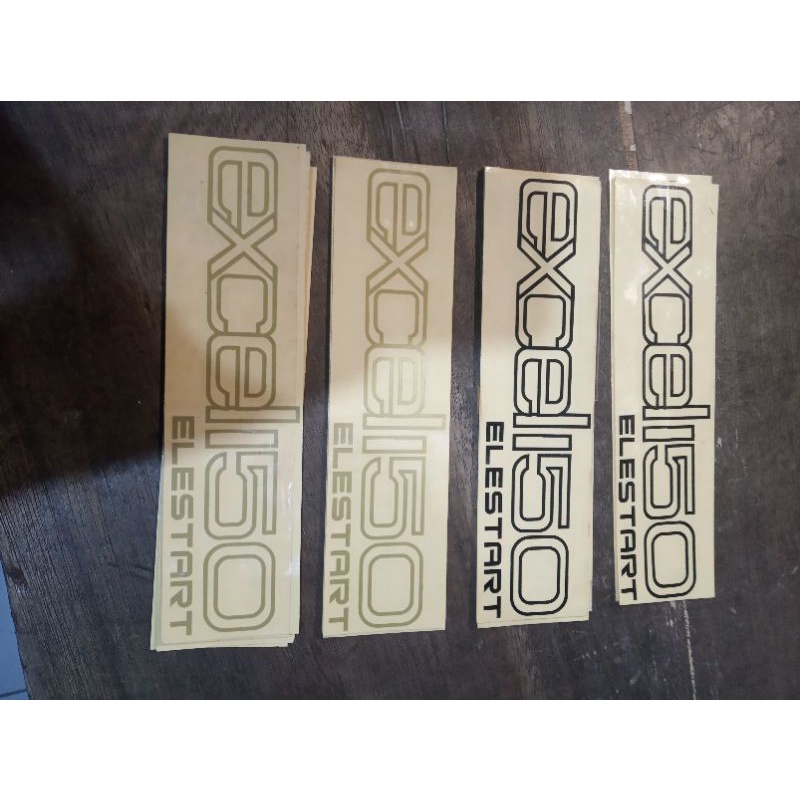 stiker tepong vespa excel 150 setara original dan motor