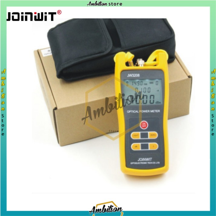 OPM Joinwit JW3208C Optical Power Meter Fiber Optik Tester FO Konektor SC FC ST LC [COD]