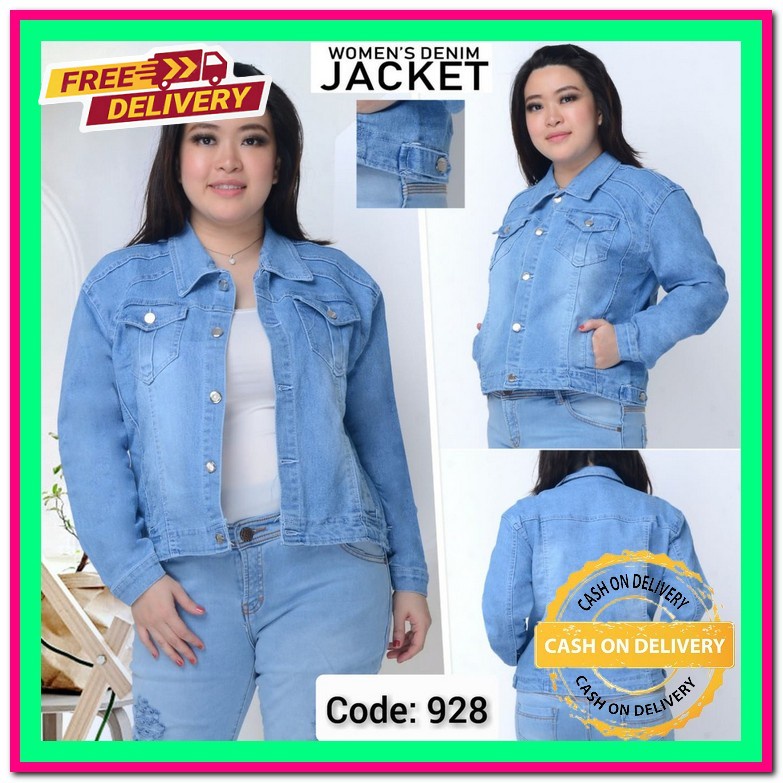 Jaket Jeans Wanita Murah Jaket Denim Jacket Levis Cewek Terbaru Jacket Wanita Jin Jins Kekinian Jake