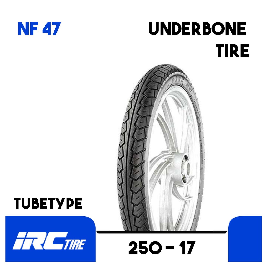 BAN LUAR MOTOR IRC NF47 UKURAN 250 RING 17 TUBETYPE