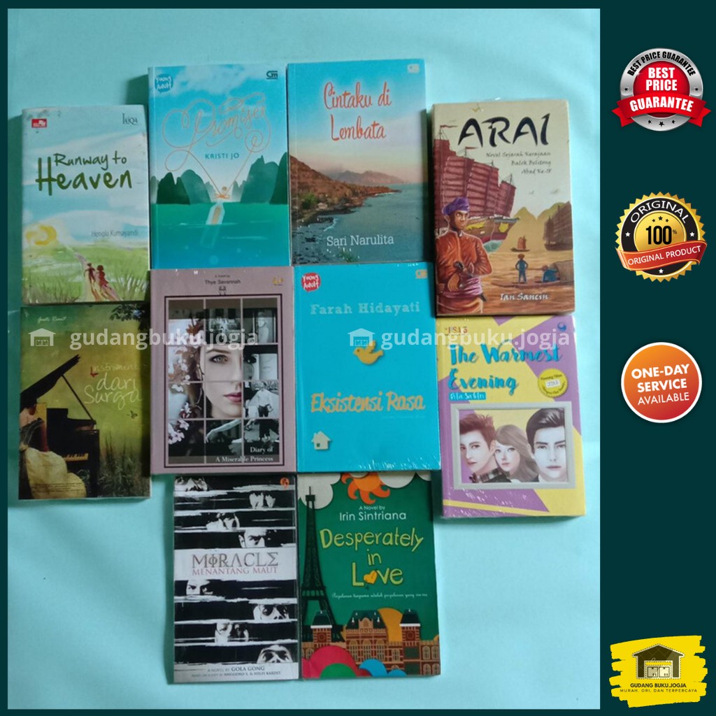 PAKET 10 NOVEL Runway to Heaven, Promises, Cintaku di Lembata, dll