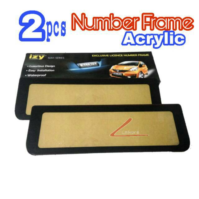 2pcs Cover Plat Nomor Acrylic ,Tempat Plat Nomor Mobil