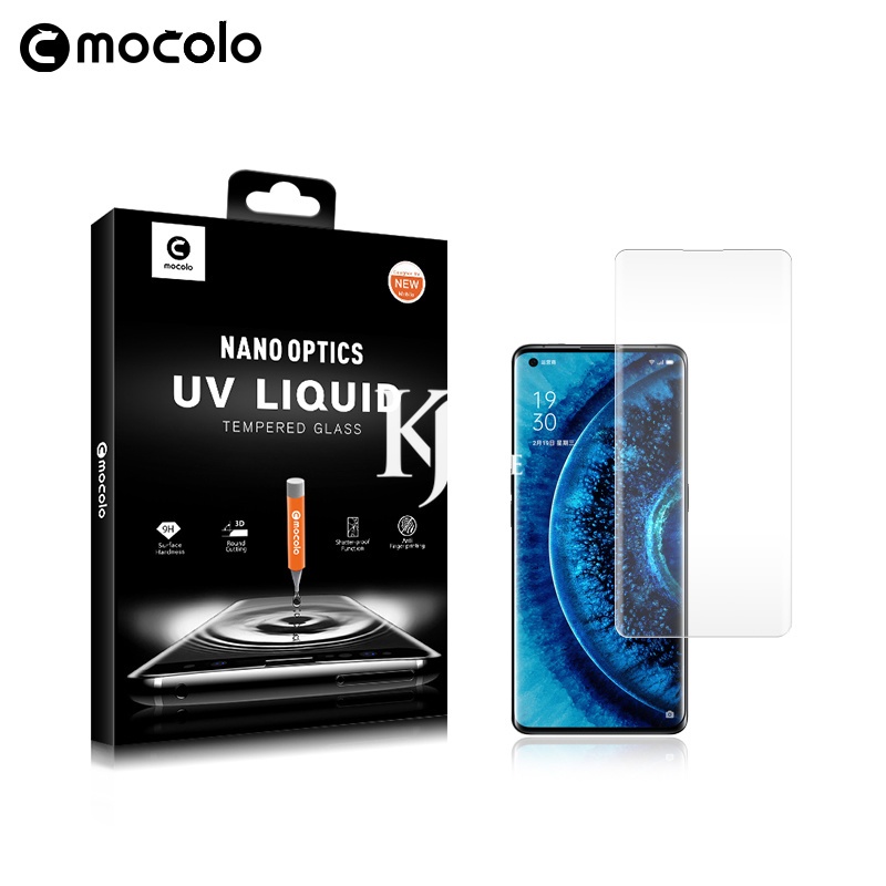 MOCOLO Tempered Glass UV 3D OPPO Find X / Find X2 / Find X2 Pro Full Lem