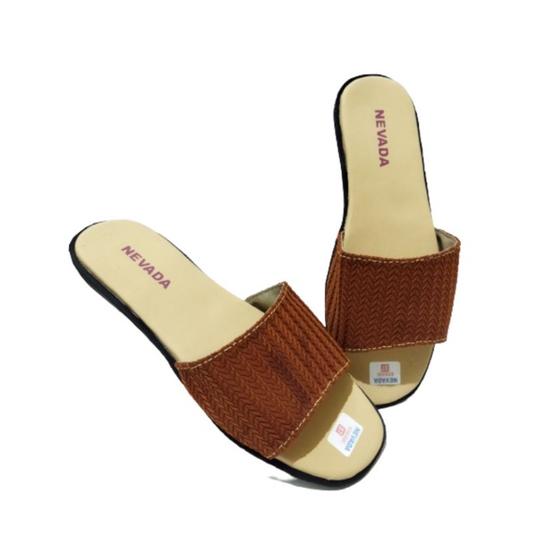 sandal wedges wanita Nevada rajut trepes terlaris