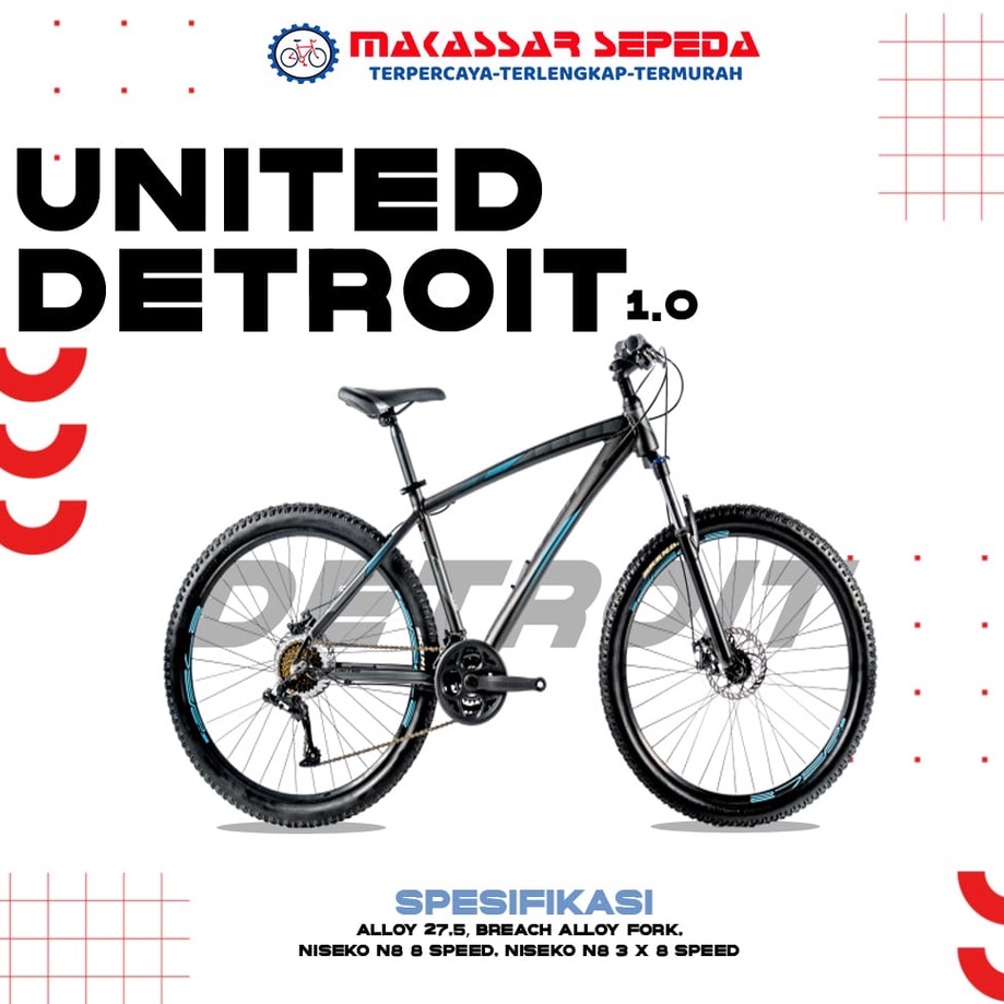 SEPEDA MTB UNITED DETROIT 1.0