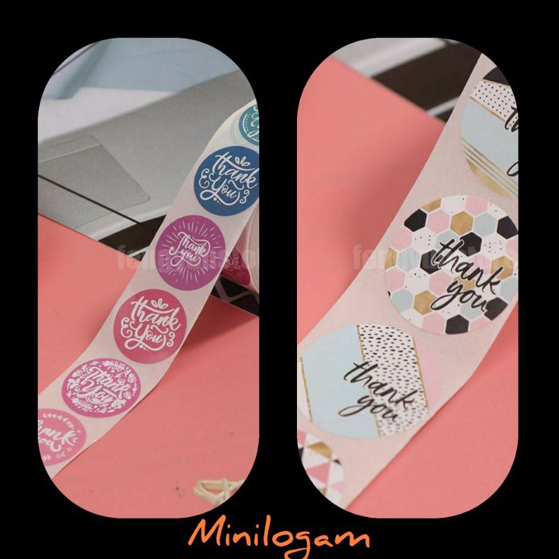 

STICKER THANK YOU, stiker ucapan utk kotak kado ,souvenir ,gift (utk 30 pcs