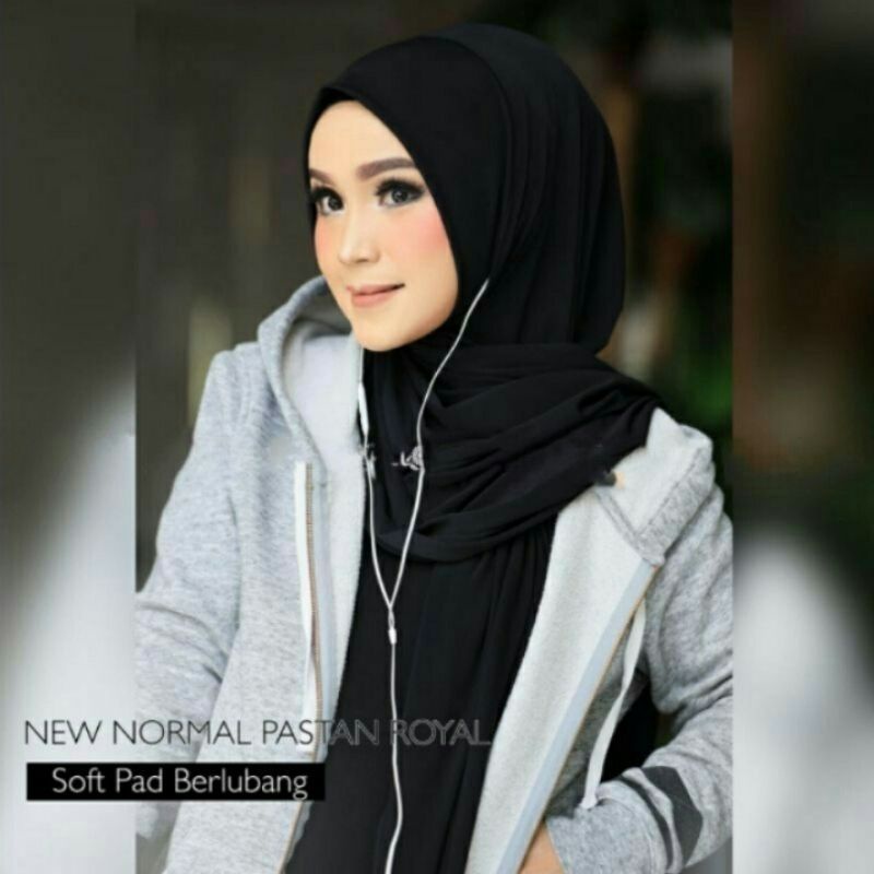 Hijab Jilbab PASMINA INSTAN ROYAL SOFT PED JERSEY Super Premium Ori