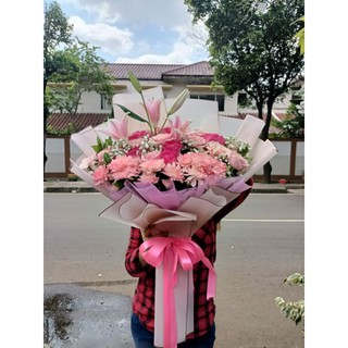 Jual Hand Bouquet Buket Bunga Besar Buket Bunga Wisuda Buket Bunga Jumbo Bunga Fresh Big