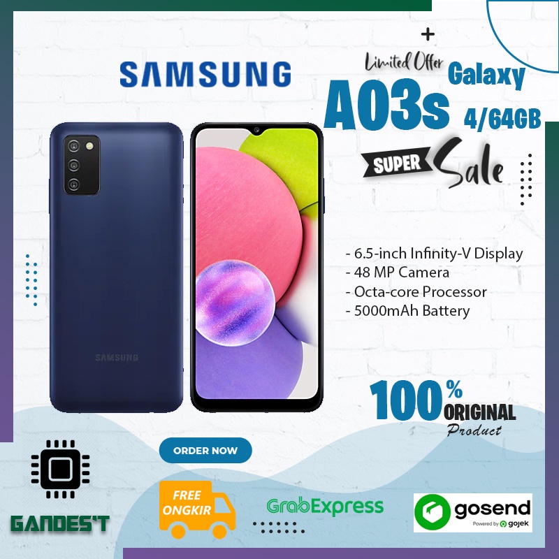 Hp Samsung Galaxy A03s  Ram 4/64GB Garansi Resmi