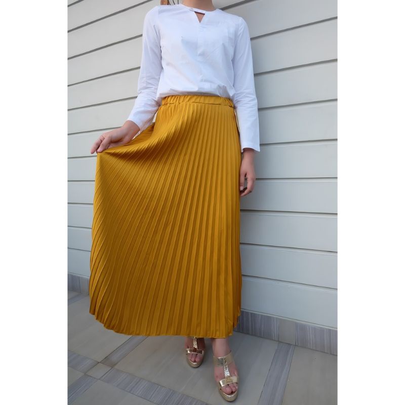 ROK PLISKET KAOS / ROK GITA BUSANA POLOS