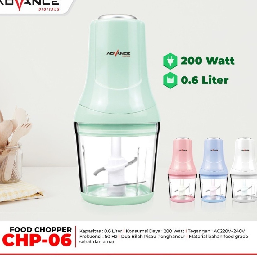 Promo Terbaru!!! Blender Capsule / Food Chopper Advance CHP-06 Dengan Dua Bilah Mata Pisau Penghancur Serbaguna