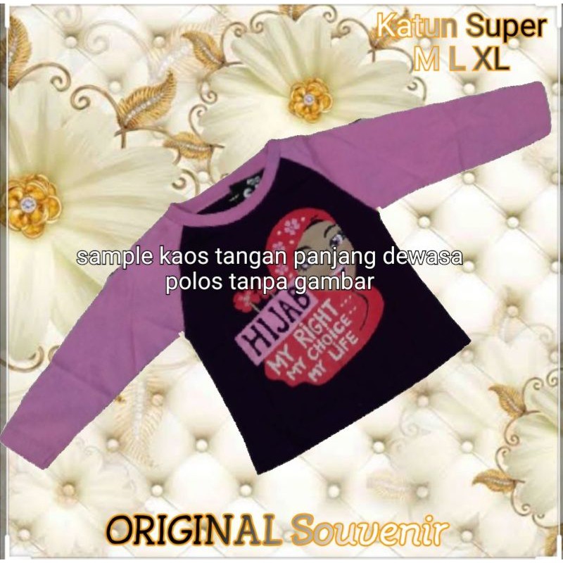 kaos tangan panjang wanita kaos lengan panjang wanita kaos muslim wanita