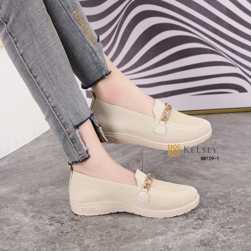 Sepatu Slip On Wanita 3cm Kelsey NW109-1