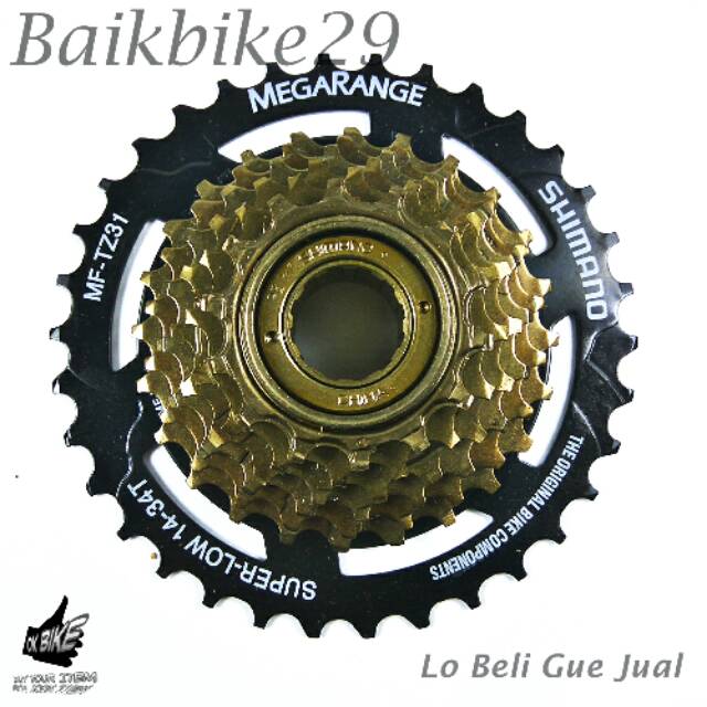 Sprocket Shimano MF TZ31 7SP Megarange Gear Freewheel
