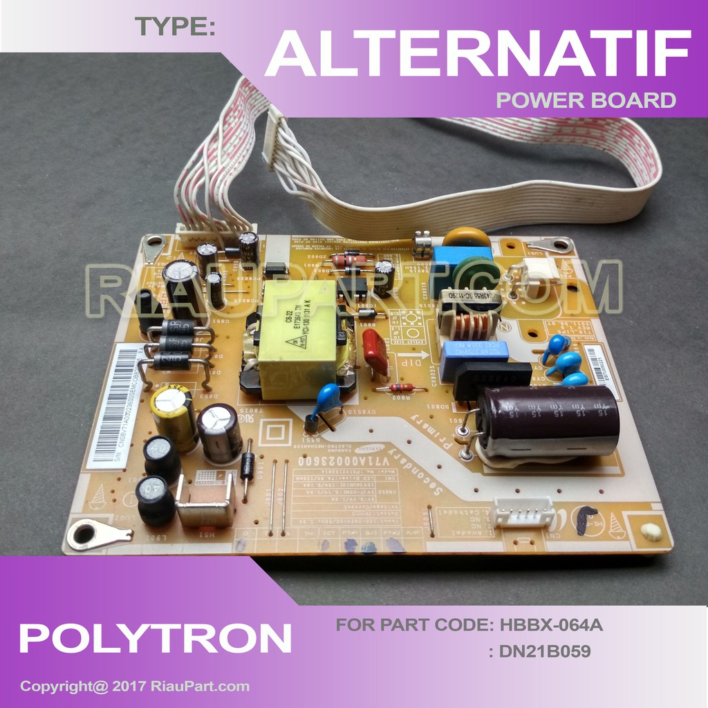 Power Supply Alternatif TV Polytron LED 20 - 24 inch Awet tinggal colok