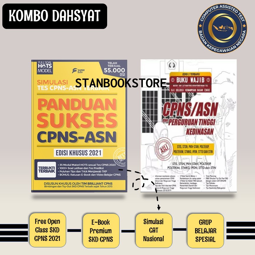 Paket Buku Cpns Sekolah Kedinasan Akpol Stan Pppk Asn Panduan Sukses Cpns Shopee Indonesia