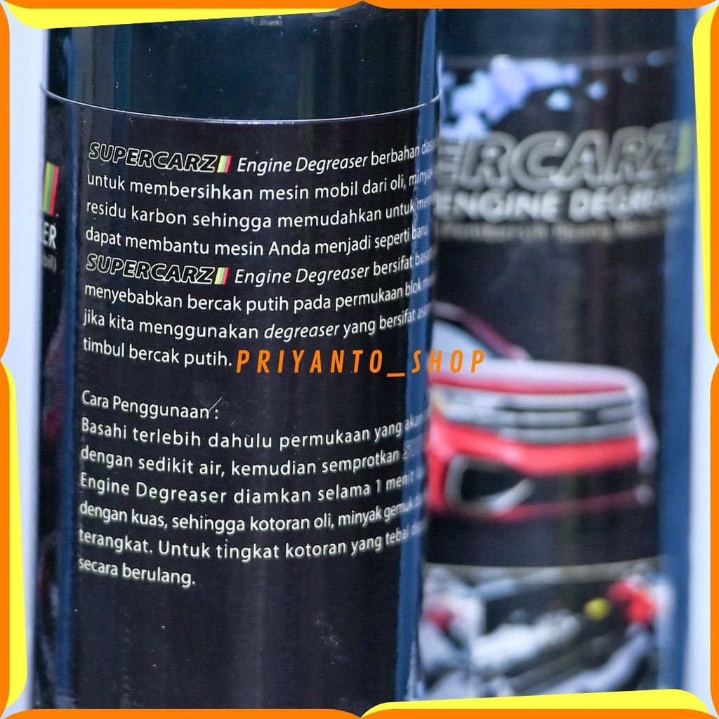 SUPERCARZ ENGINE DEGREASER PEMBERSIH RUAN MESIN MOBIL TERBAIK