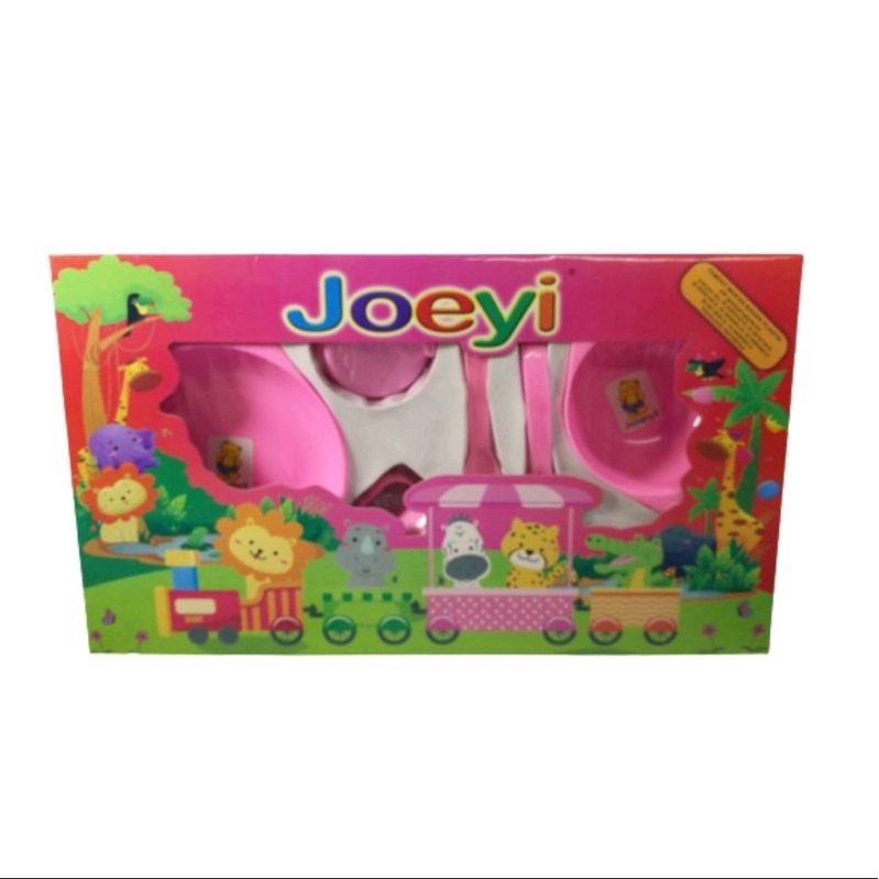 Feeding Set Joeyi Ukuran BESAR | Set Alat Makan Bayi | Kado Lahiran Bayi