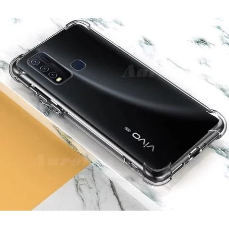 Anticrack Softcase Vivo Y30, Vivo Y30i, dan Vivo Y50 Case Jelly Bening Transparant