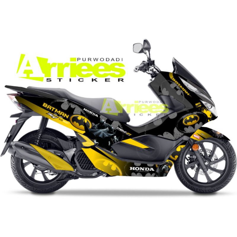 Decal Sticker Pcx 150 Fullbody Batman Stiker Honda PCX 150 Old Full Body Custom Batman